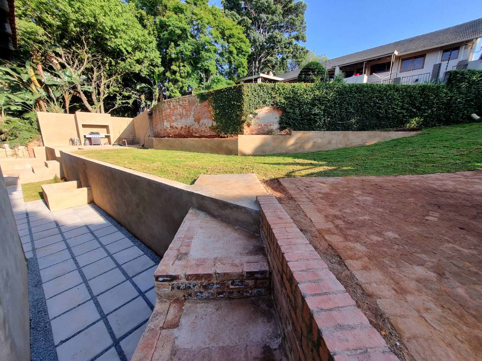 Multi-Level Garden Transformation & Entertainment (Braai) Area